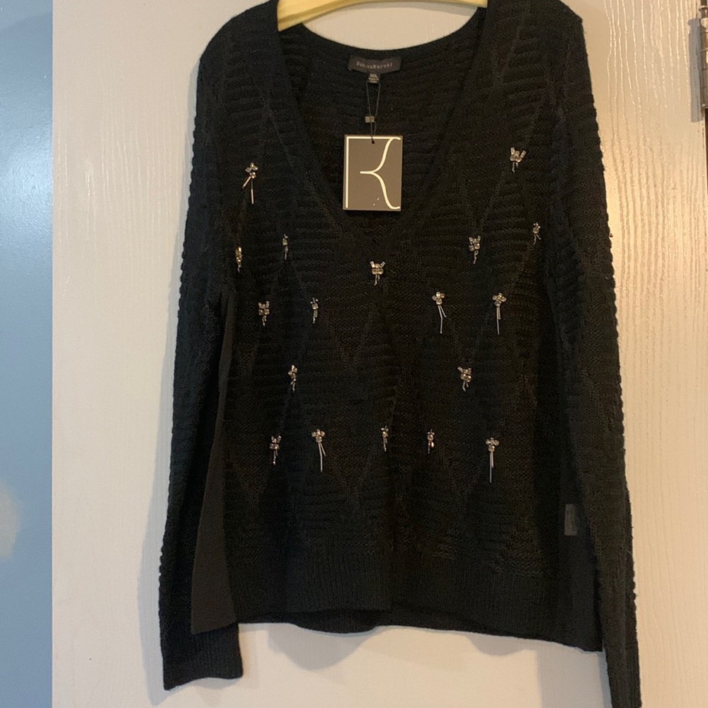 Dance & Marvel Embellished Sweater NWT